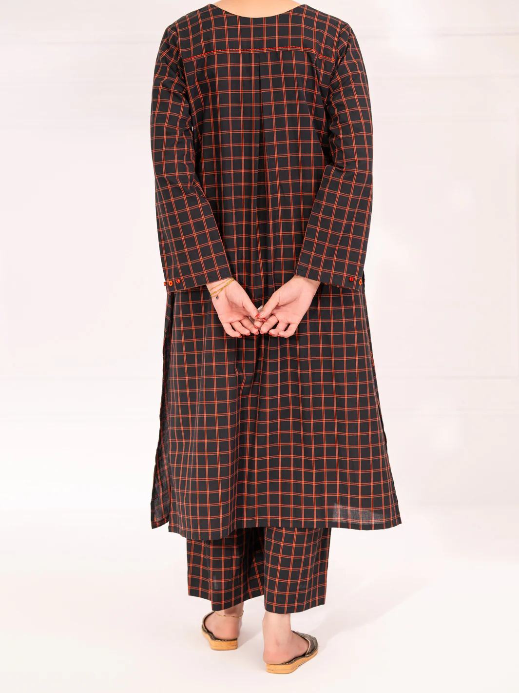 Black 2Pc Stitched - AL-2PS-LKS-1075 - Image 2
