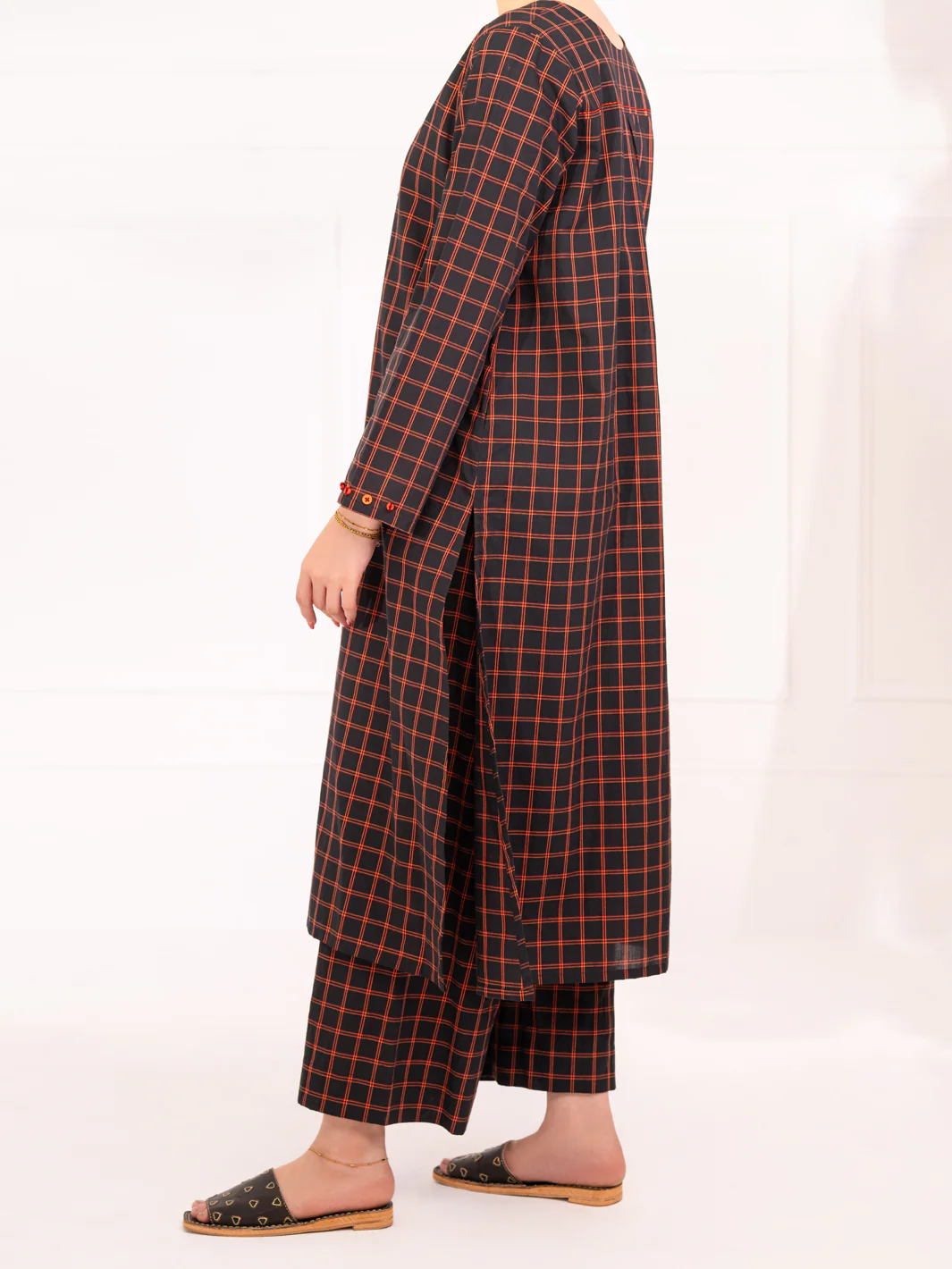 Black 2Pc Stitched - AL-2PS-LKS-1075 - Image 4