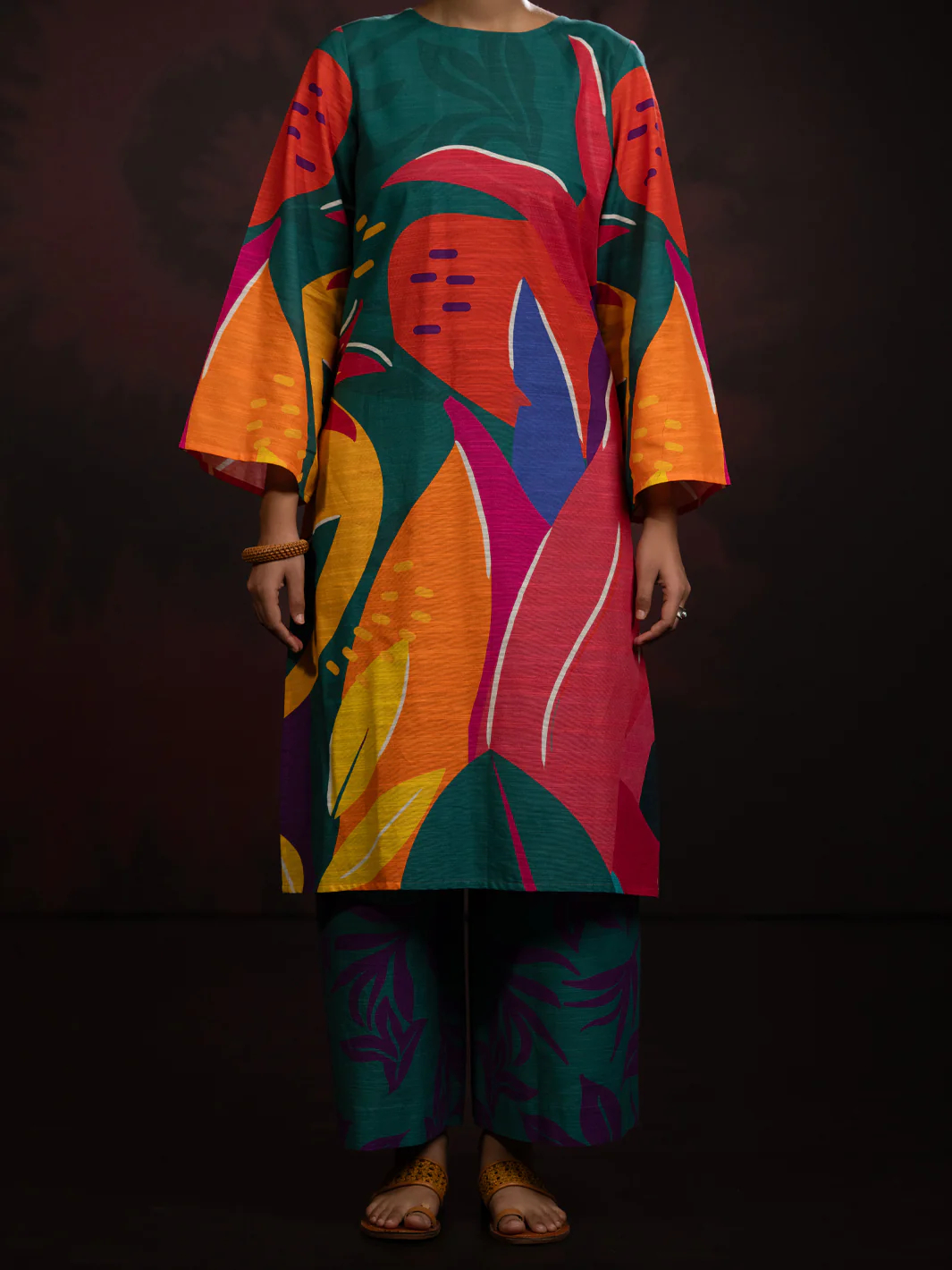 Multicolor Light Slub Khaddar 2Pc Stitched - AL-2PS-LKS-1096 - Image 4