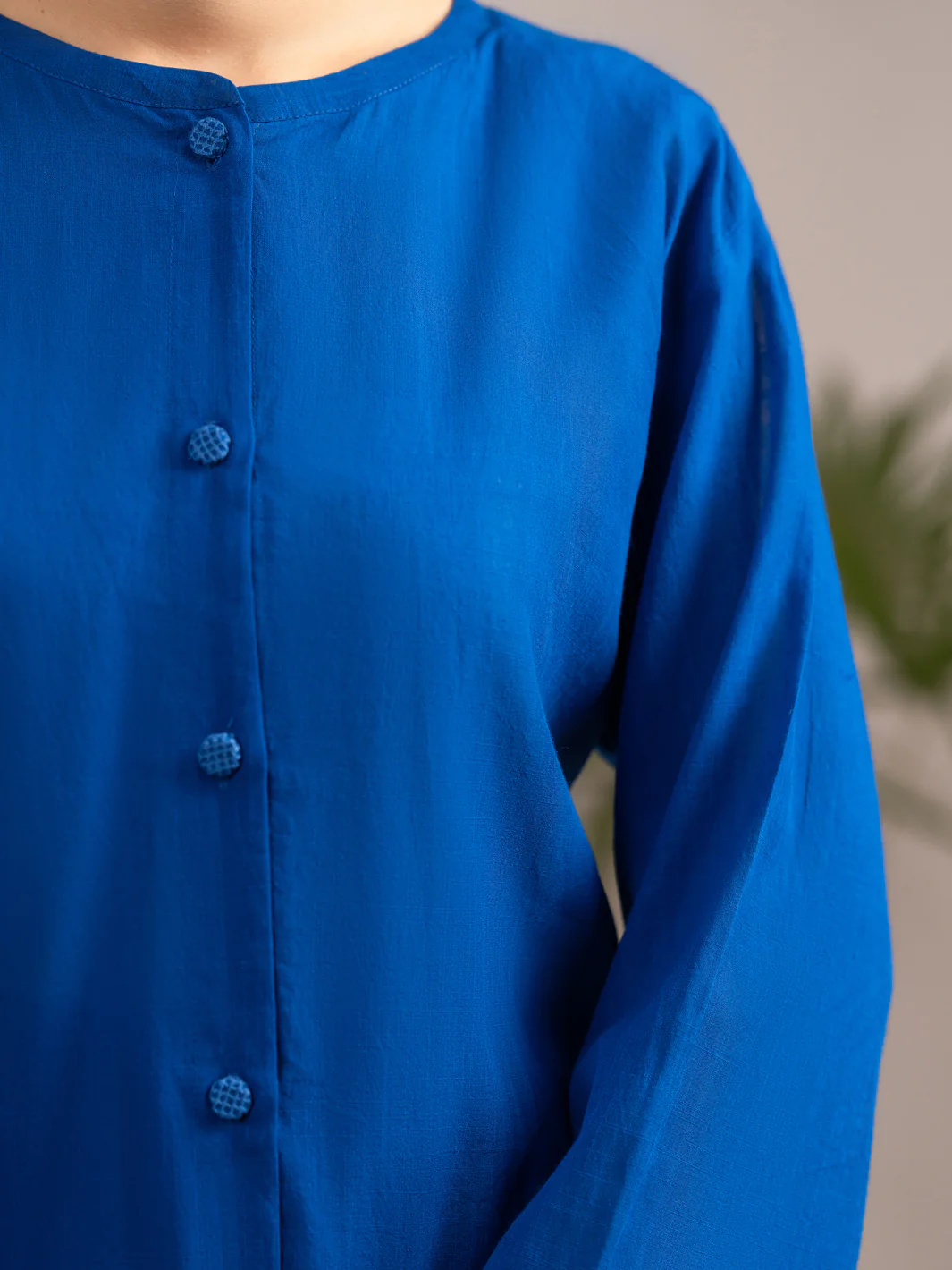 Blue Crosshatch 2Pc Stitched - AL-2PS-LKS-1127 - Image 4