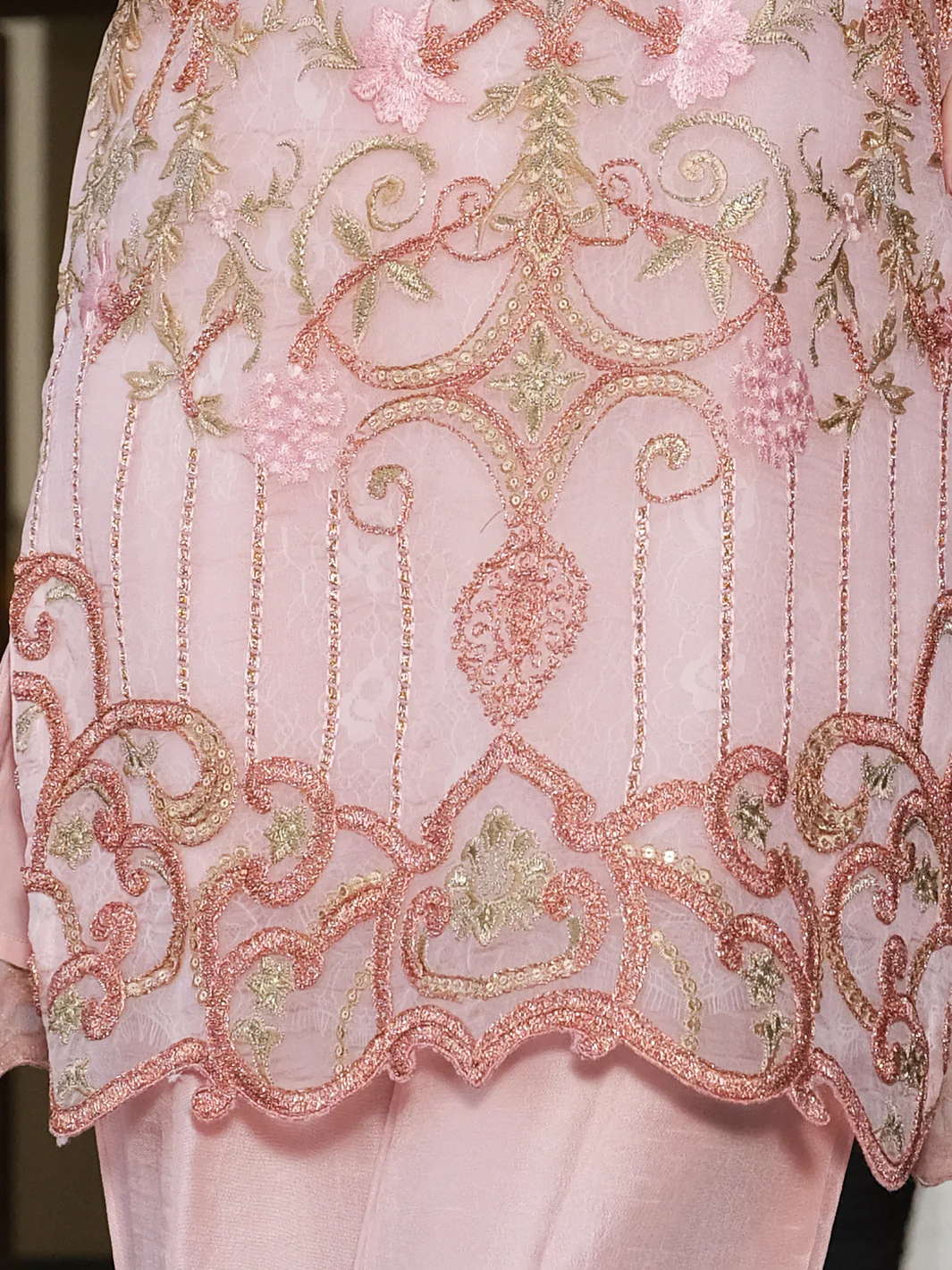 Pink 2 Piece Formal Stitched - AL-2PS-LS-284 - Image 3