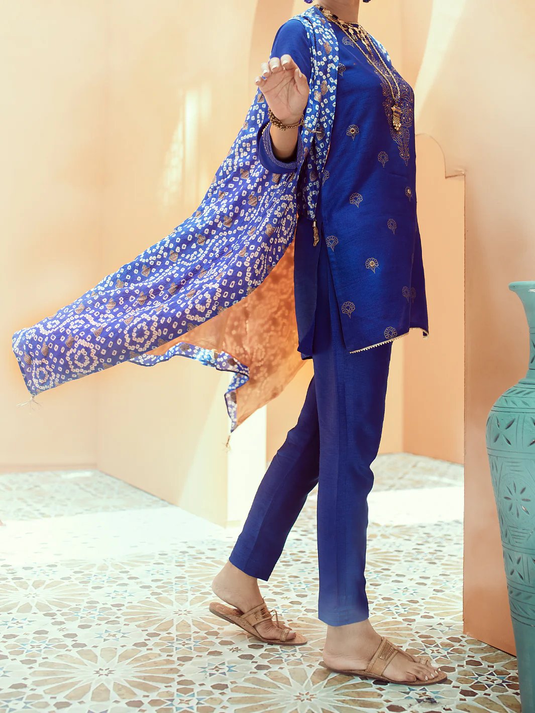 Blue 2 Piece Formal Stitched - AL-2PS-LS-320 - Image 2
