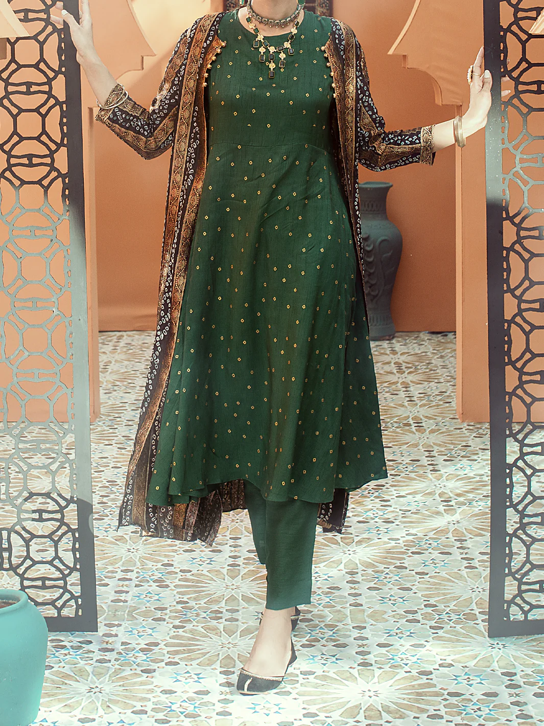 Green 2 Piece Formal Stitched - AL-2PS-LS-321