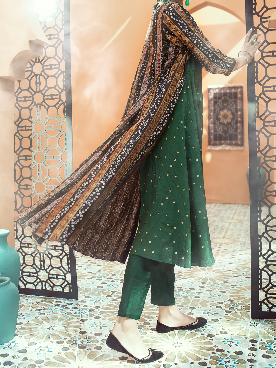 Green 2 Piece Formal Stitched - AL-2PS-LS-321 - Image 2