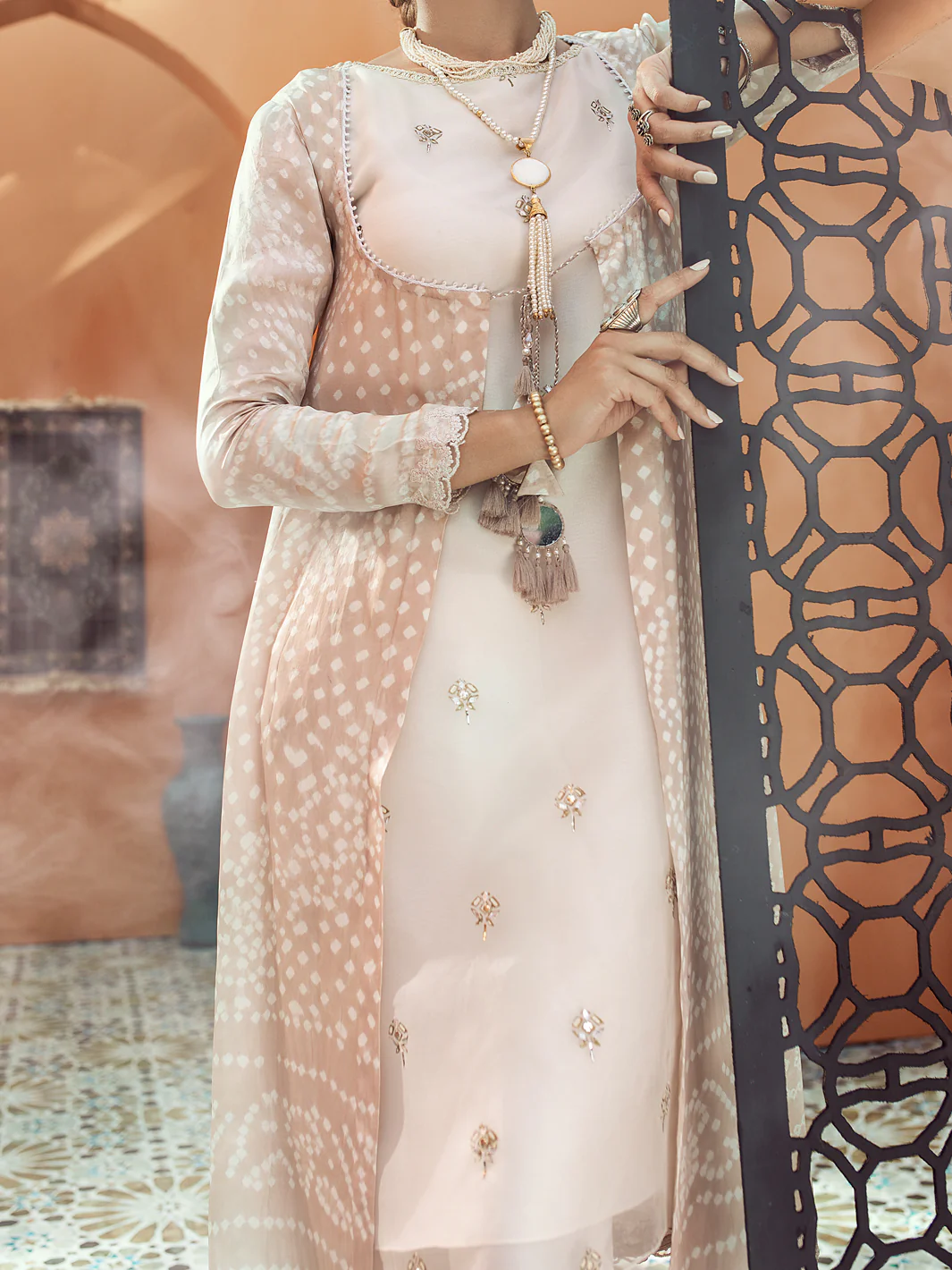 Beige 2 Piece Formal Stitched - AL-2PS-LS-324 - Image 5