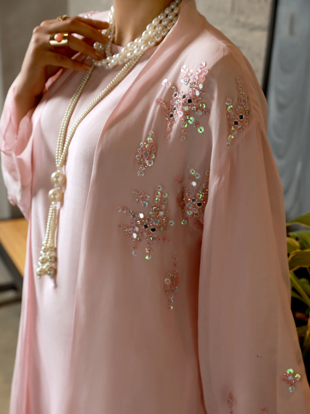 Pink Georgette 2 Piece Formal Stitched - AL-2PS-LS-335 - Image 5