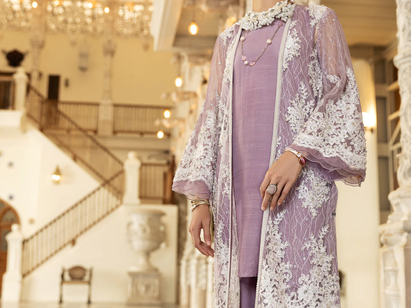 Purple 2 Piece Formal Stitched - AL-2PS-LS-350 - Image 6