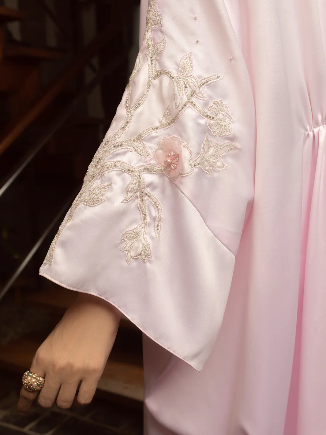 Pink Satin 2 Piece Formal Stitched - AL-2PS-LS-365 - Image 7