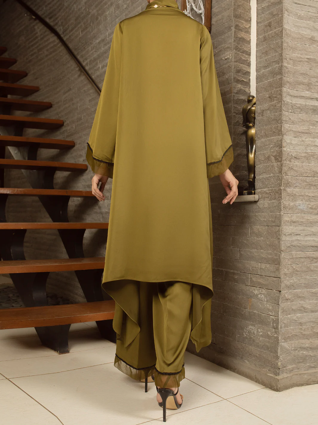 Green 2 Piece Formal Stitched - AL-2PS-LS-367 - Image 5