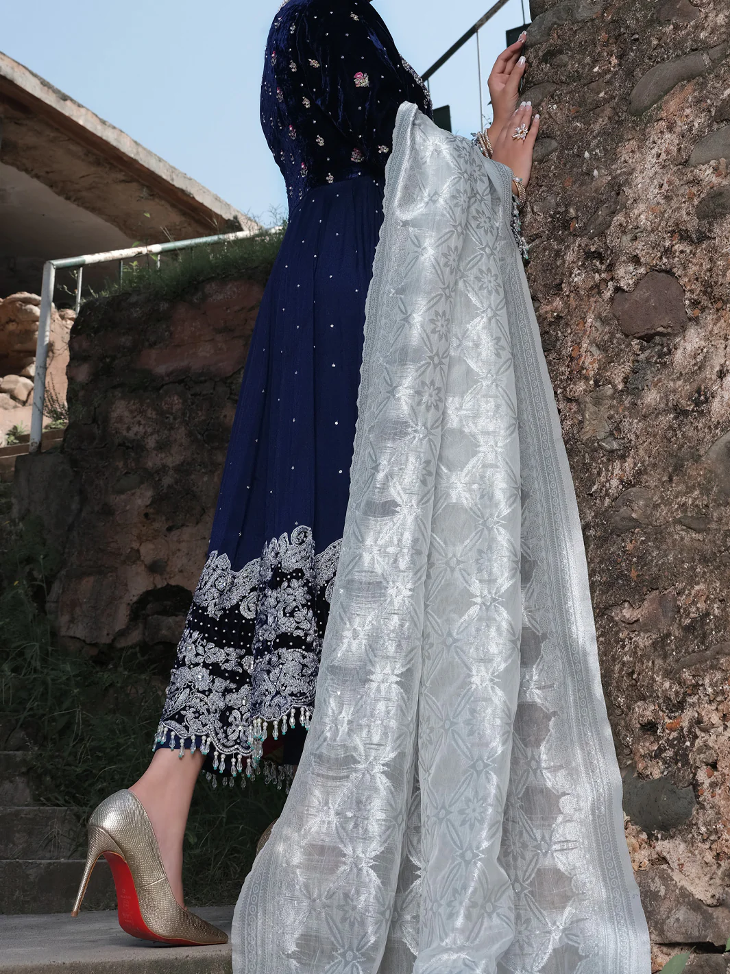 Blue 3 Piece Formal - AL-3PS-LS-296 - Image 3