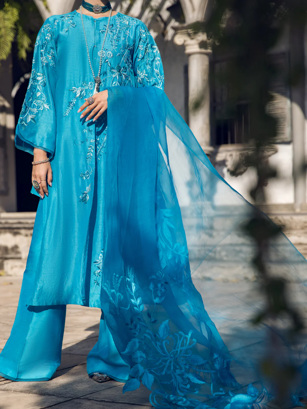 Ferozi Raw Silk 3 Piece Formal Stitched - AL-3PS-LS-402