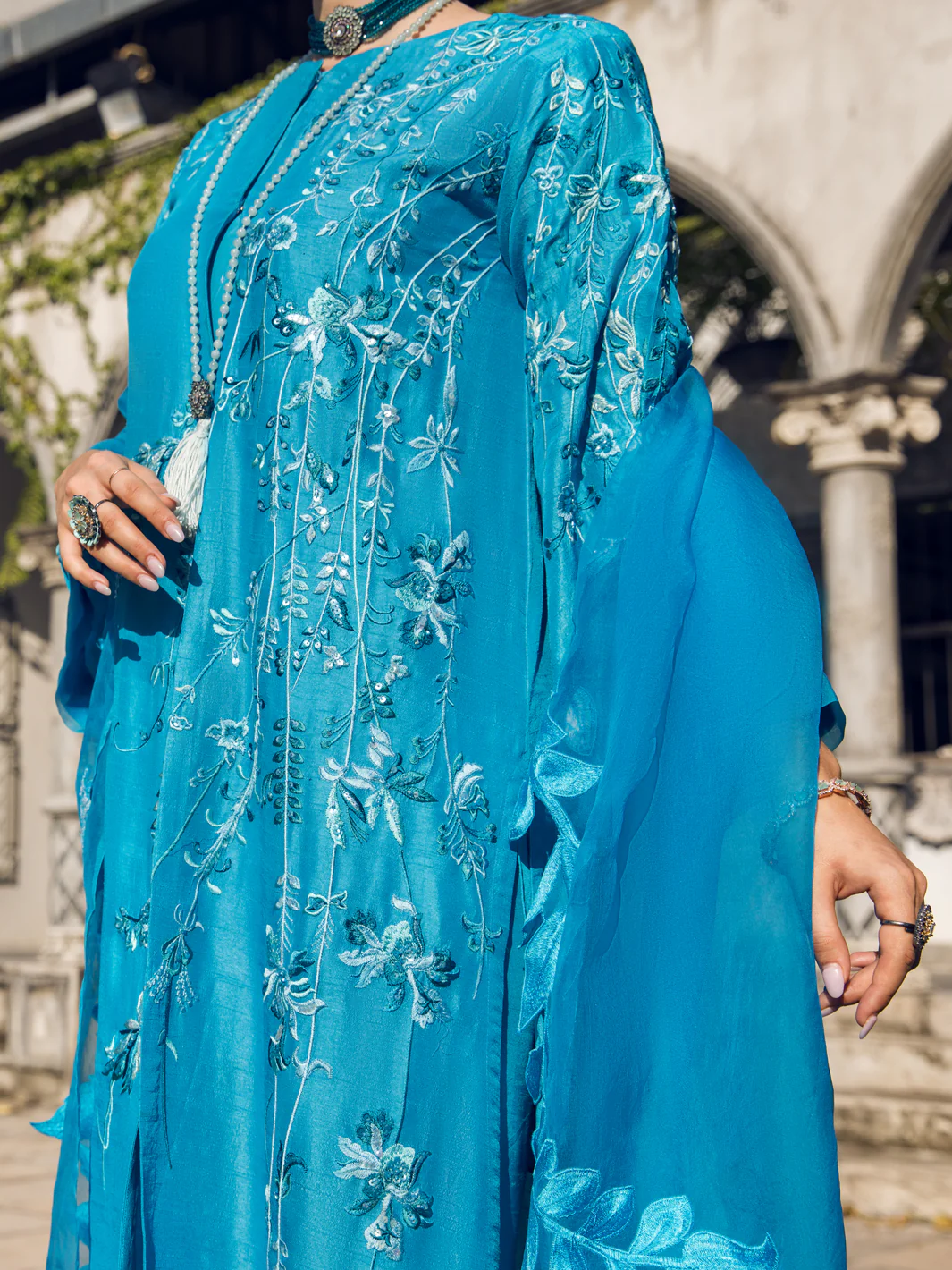 Ferozi Raw Silk 3 Piece Formal Stitched - AL-3PS-LS-402 - Image 2