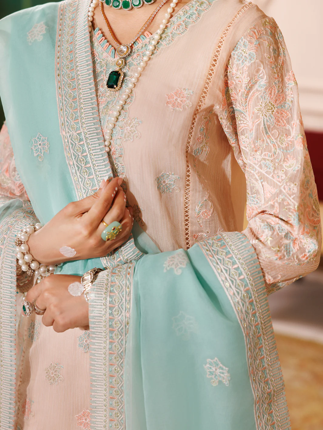 Light Pink Stripe Khaddi 3Pc Formal Stitched - AL-3PS-LS-456 - Image 4