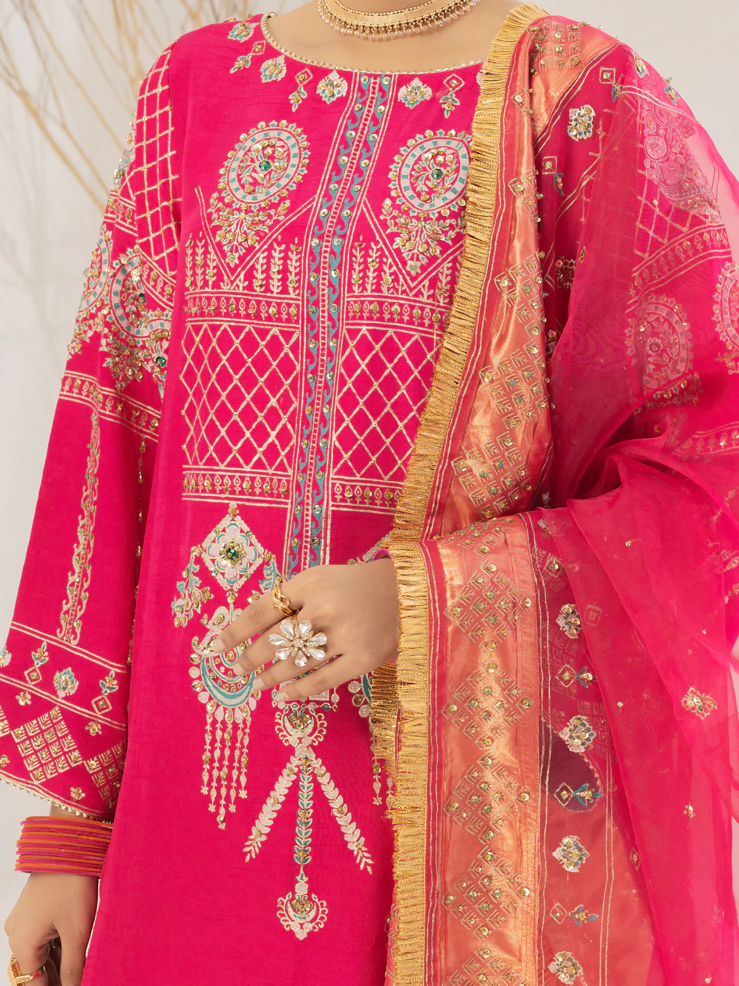 Bridal Dress - AL-BRD-074 - Image 3