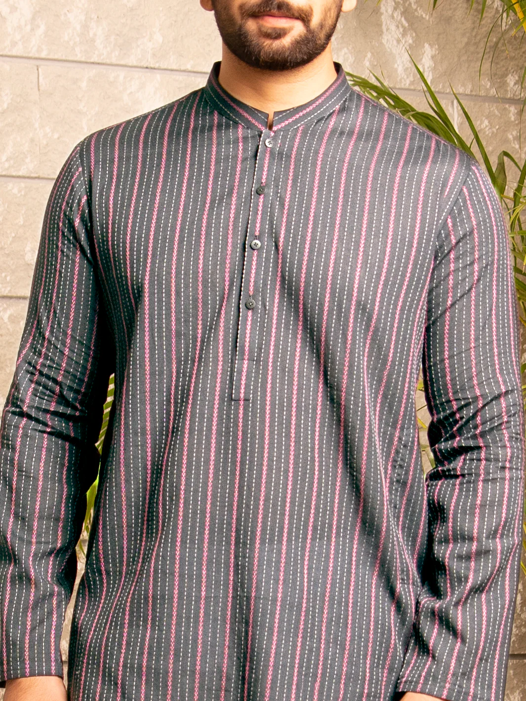 Grey Kurta - AL-K-1004 - Image 2