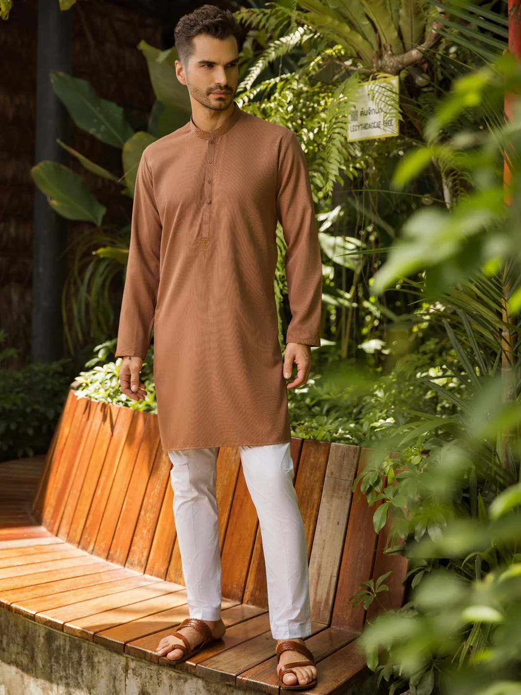 Rust Kurta - AL-K-1007 - Image 3