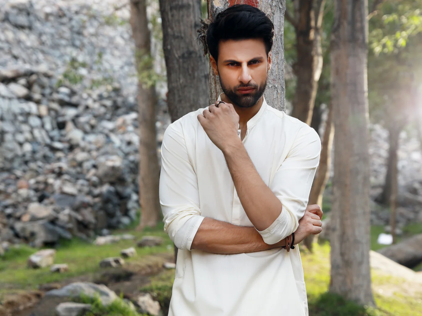 Off White Kurta - AL-K-1014 - Image 4