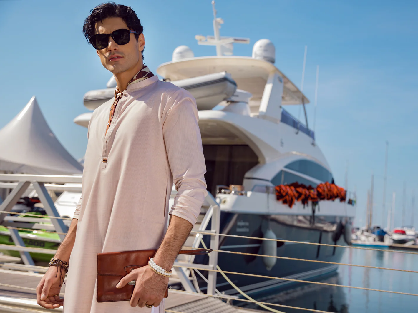 Peach Kurta - AL-K-1055 - Image 4