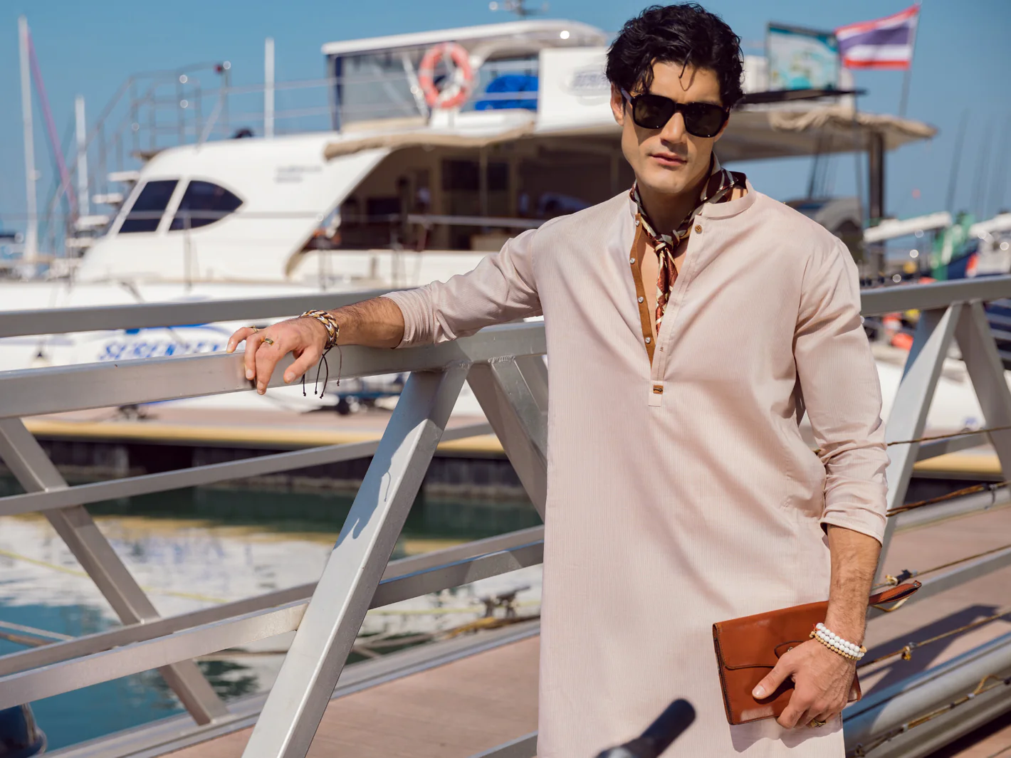 Peach Kurta - AL-K-1055 - Image 5