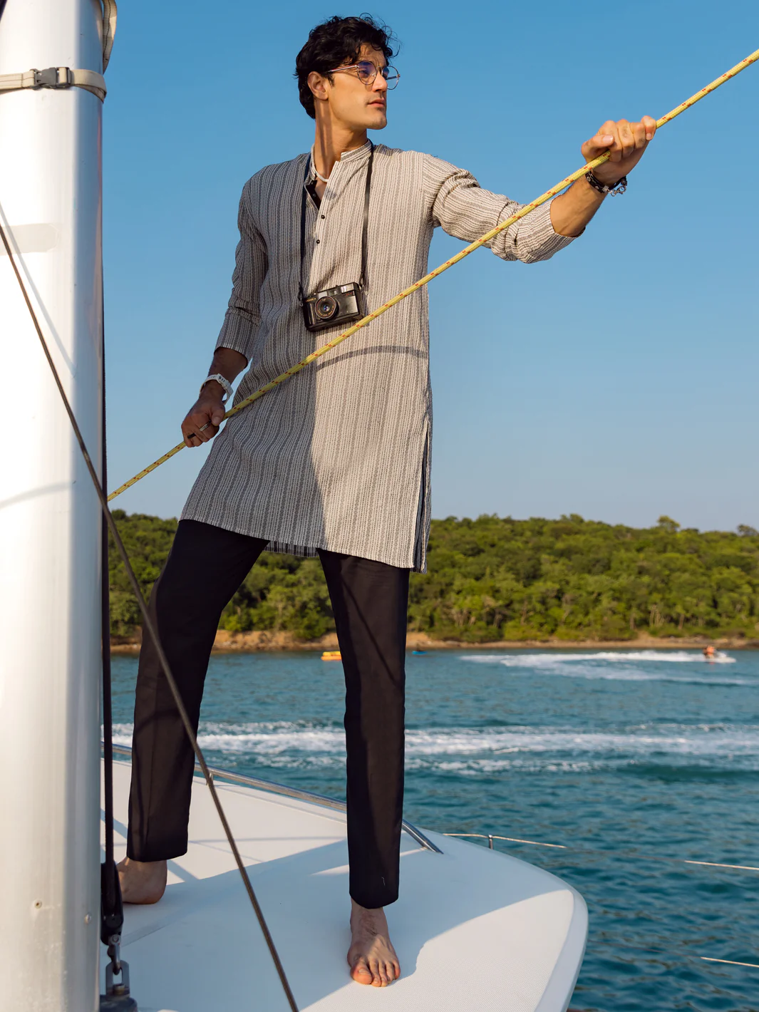 White Kurta - AL-K-1056 - Image 3