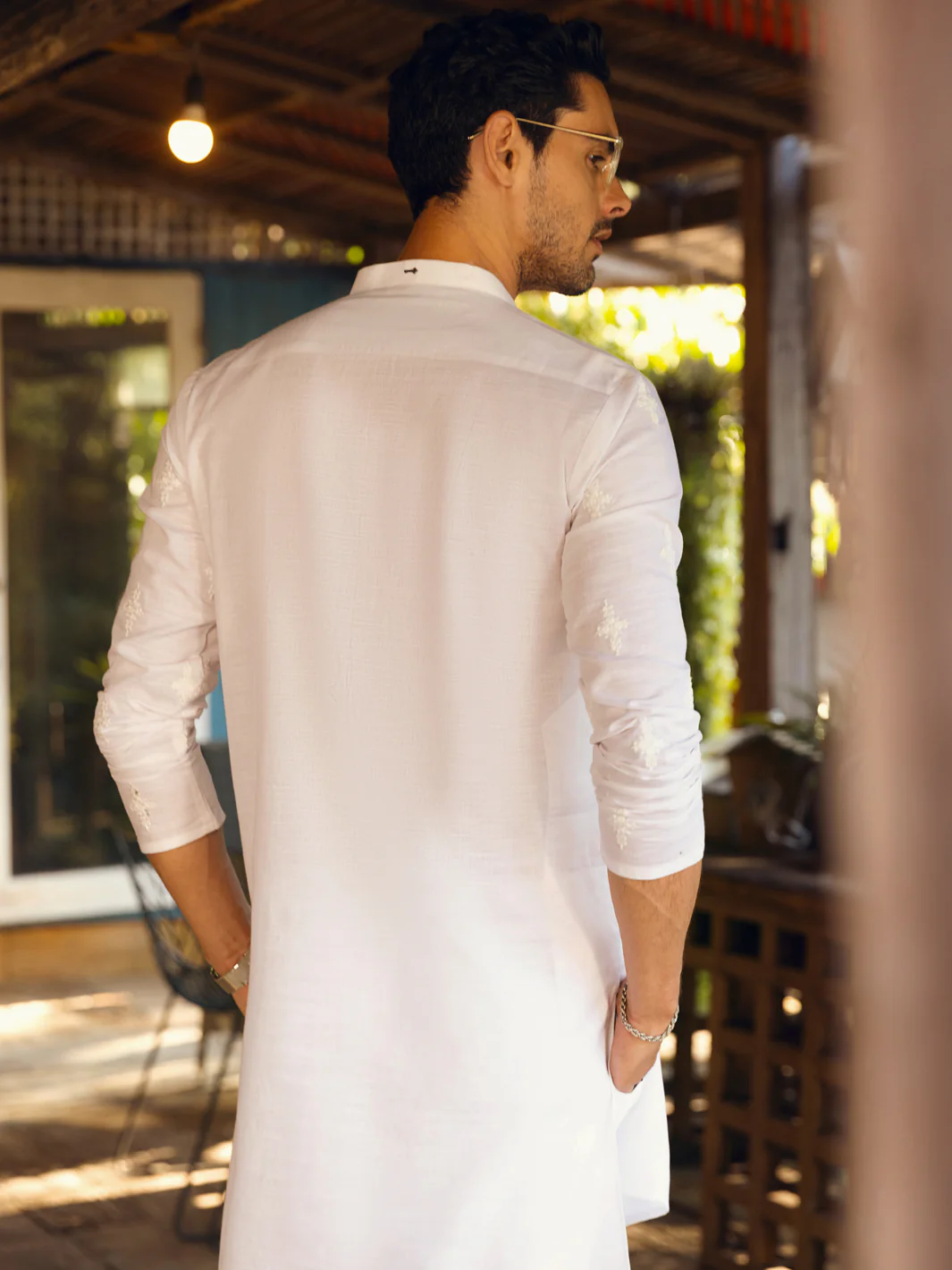 White Kurta - AL-K-1063C - Image 2
