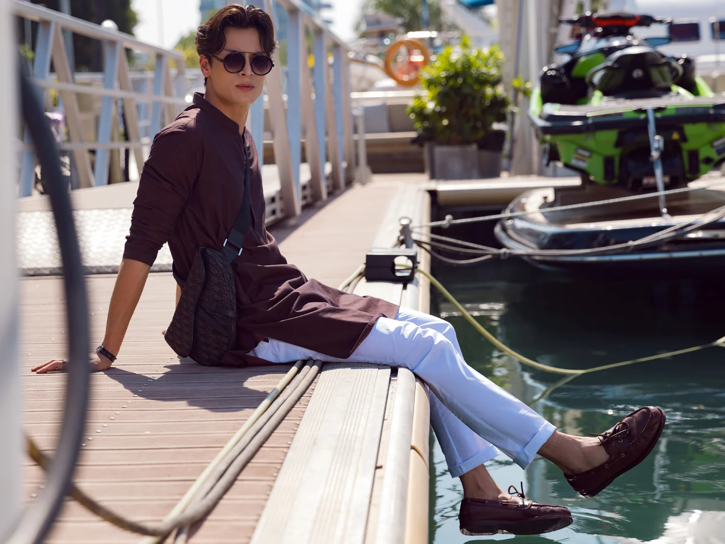 Brown Kurta - AL-K-1069A - Image 5