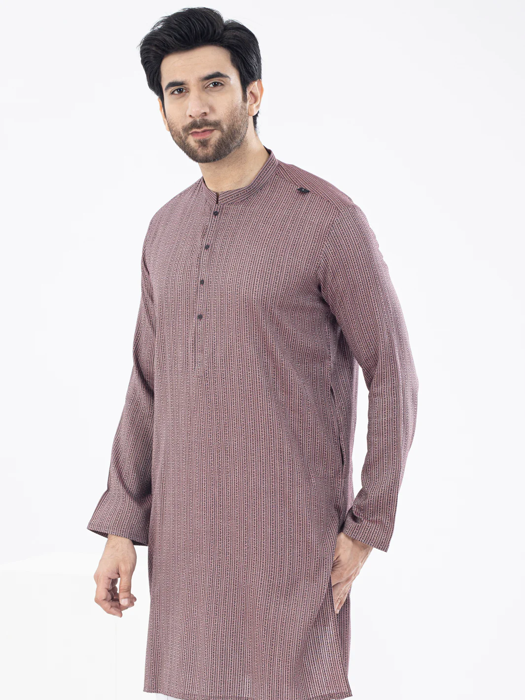 Pink Kurta - AL-K-1071 - Image 3