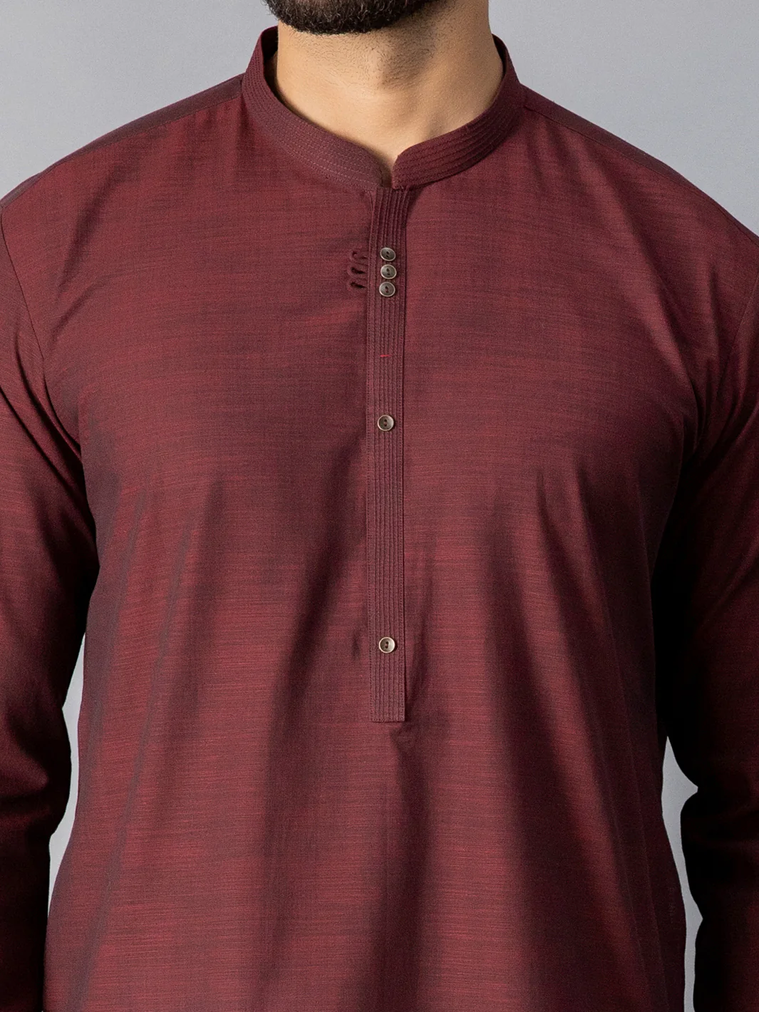 Maroon Kurta - AL-K-1078 - Image 3