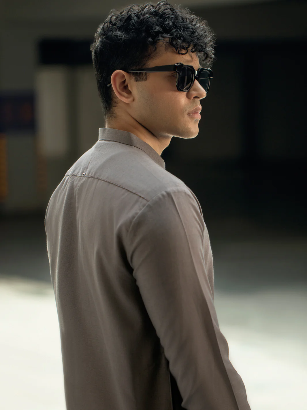 Brown Kurta - AL-K-1089 - Image 3