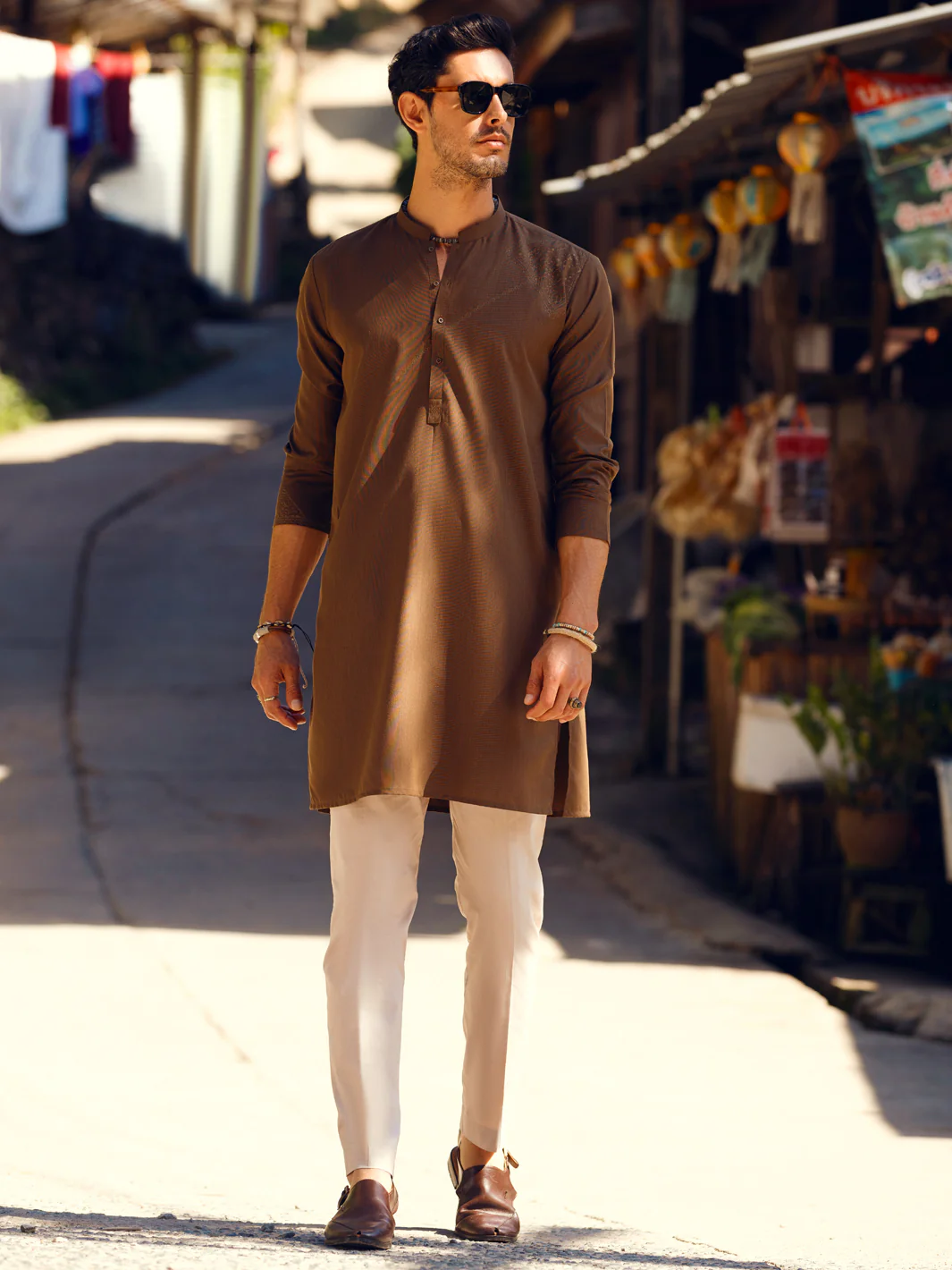 Brown Kurta - AL-K-1091