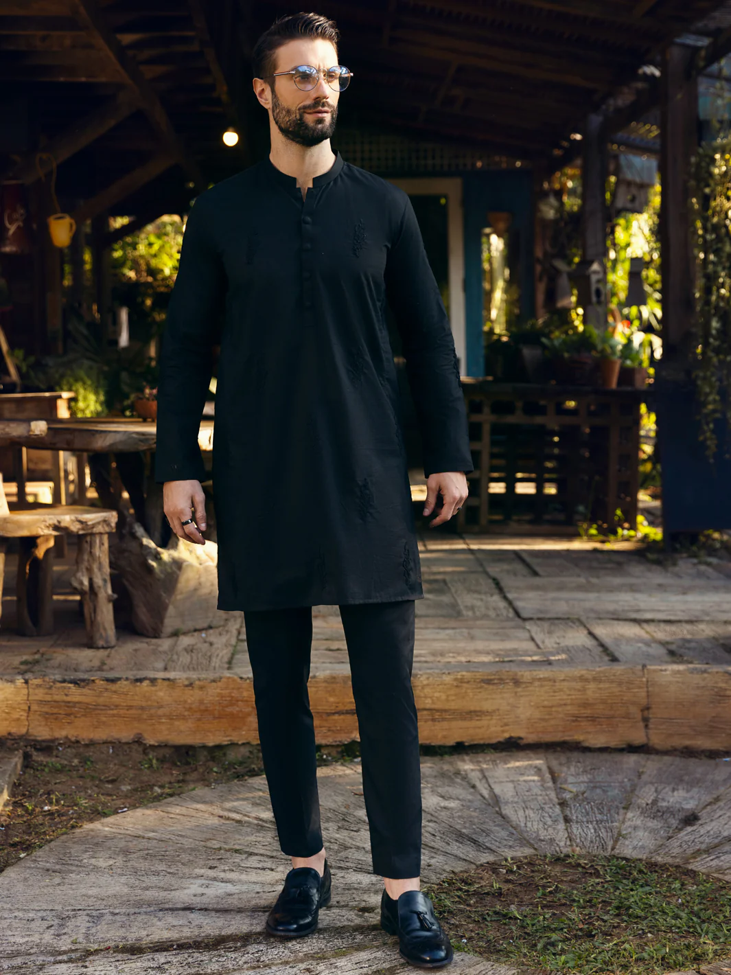 Black Kurta - AL-K-1103B