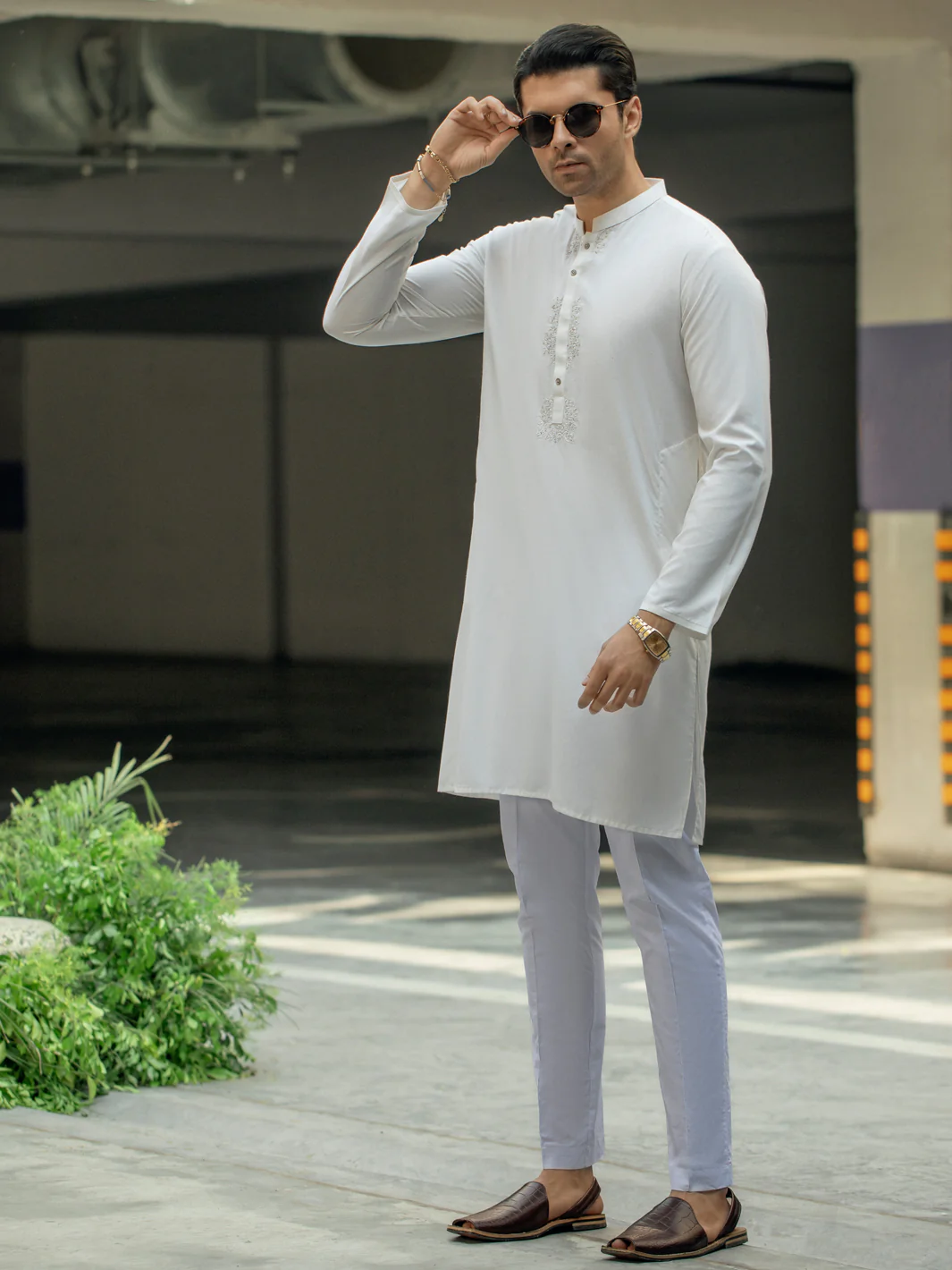 Off White Kurta - AL-K-1104 - Image 4