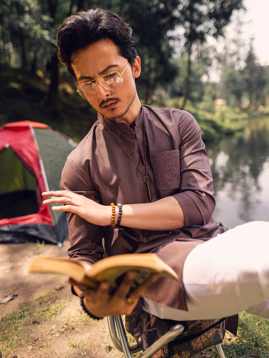Brown Kurta - AL-K-1114C - Image 2