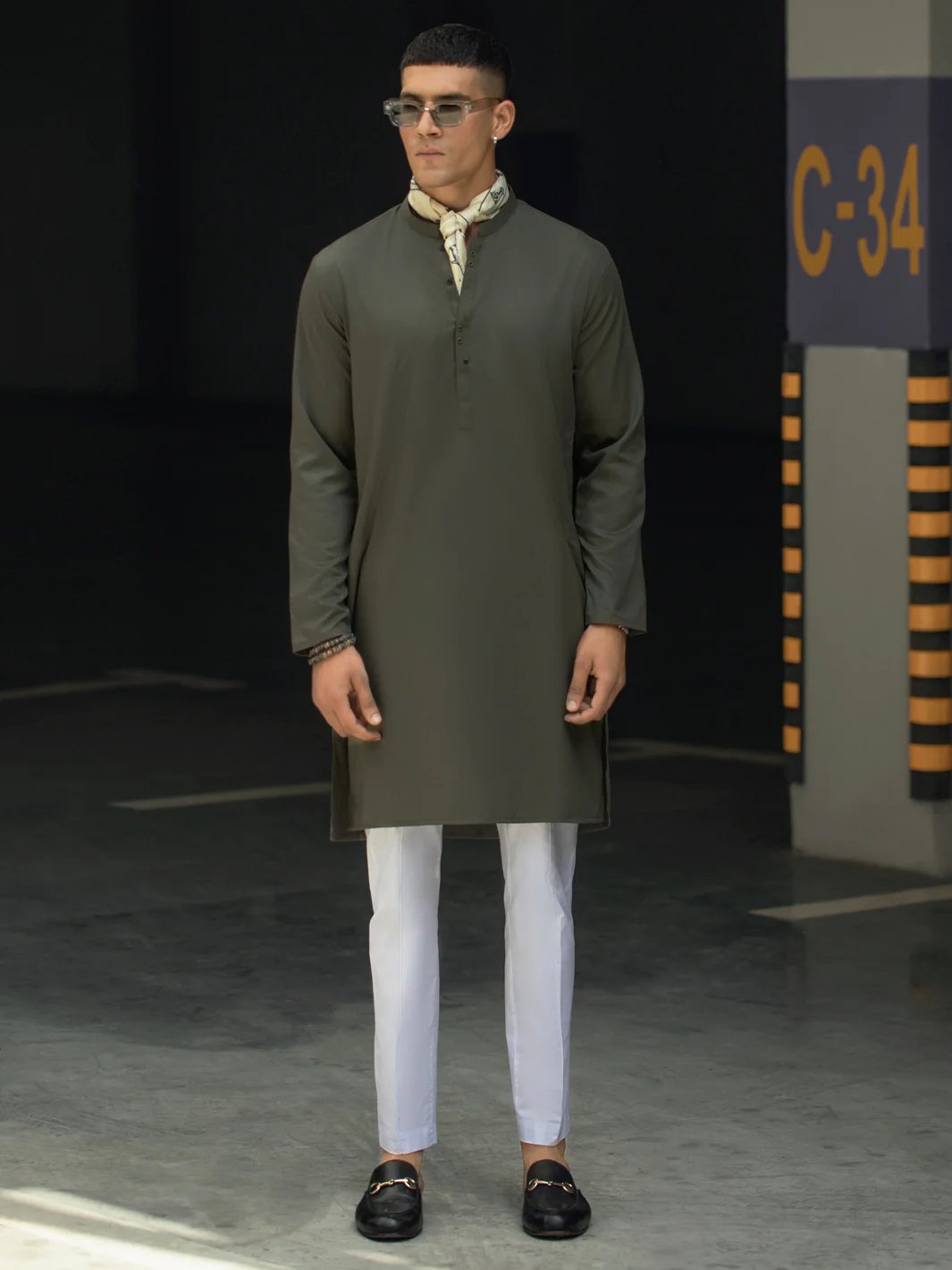 Green Kurta - AL-K-1116