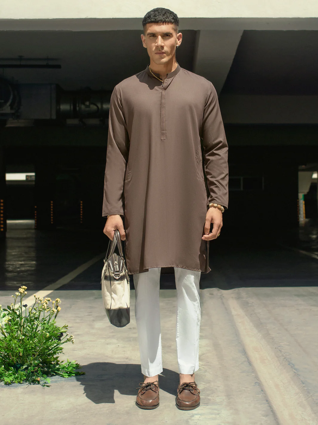 Brown Kurta - AL-K-1117