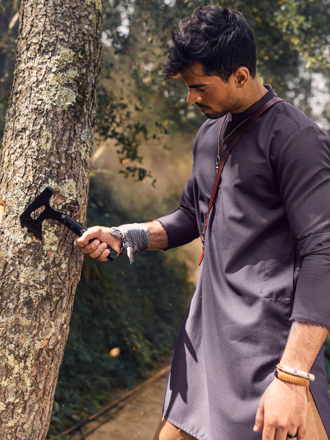 Purple Kurta - AL-K-1122 - Image 2