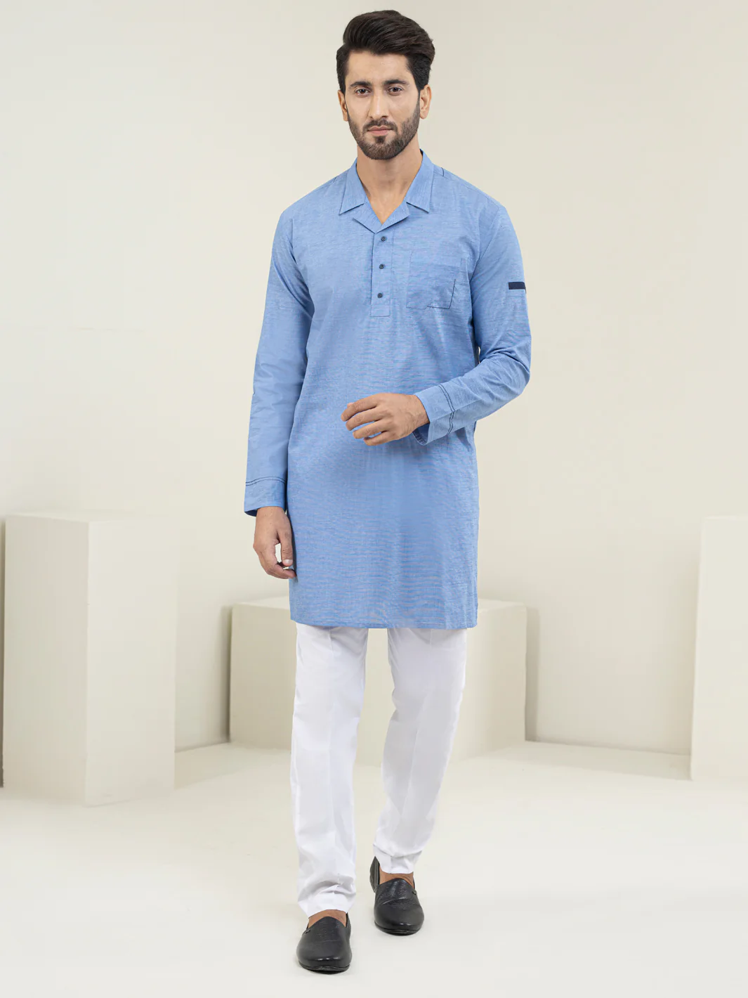 Blue Kurta - AL-K-1126