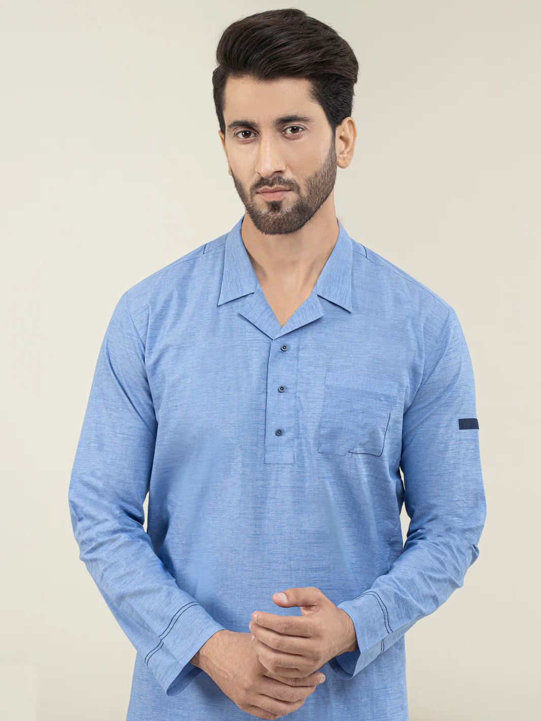 Blue Kurta - AL-K-1126 - Image 3