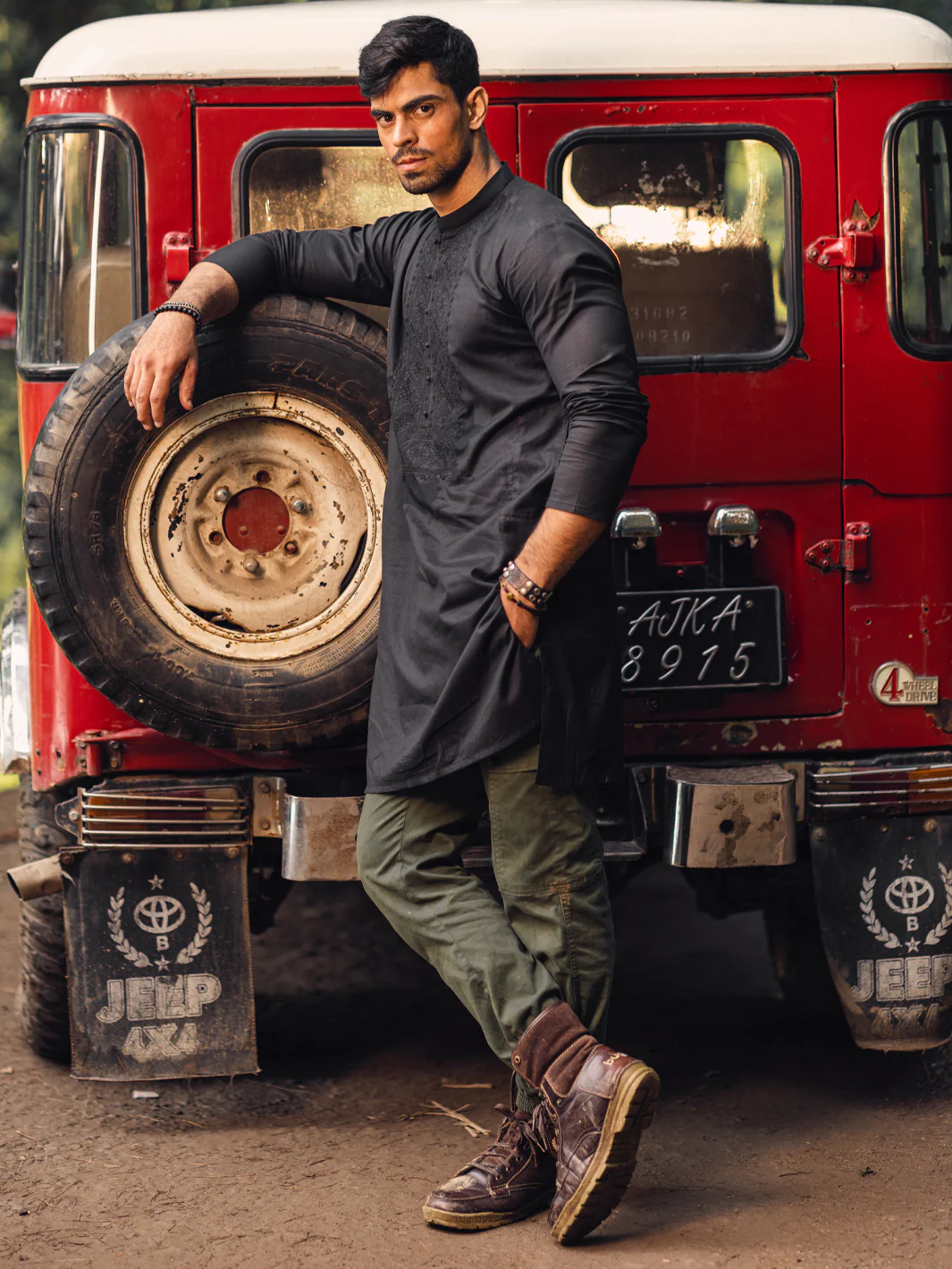 Black Kurta - AL-K-1135D