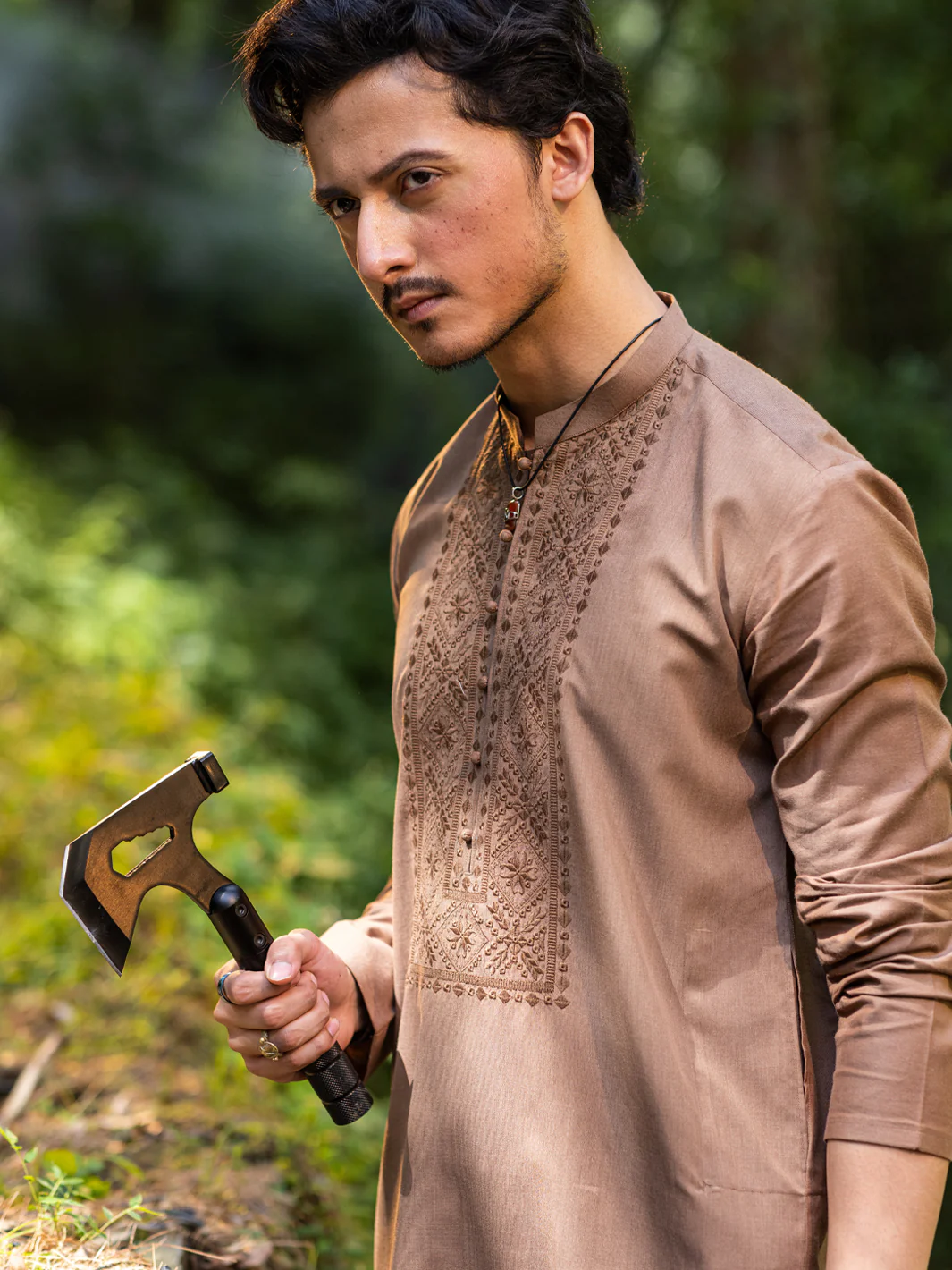 Brown Kurta - AL-K-1135E - Image 2