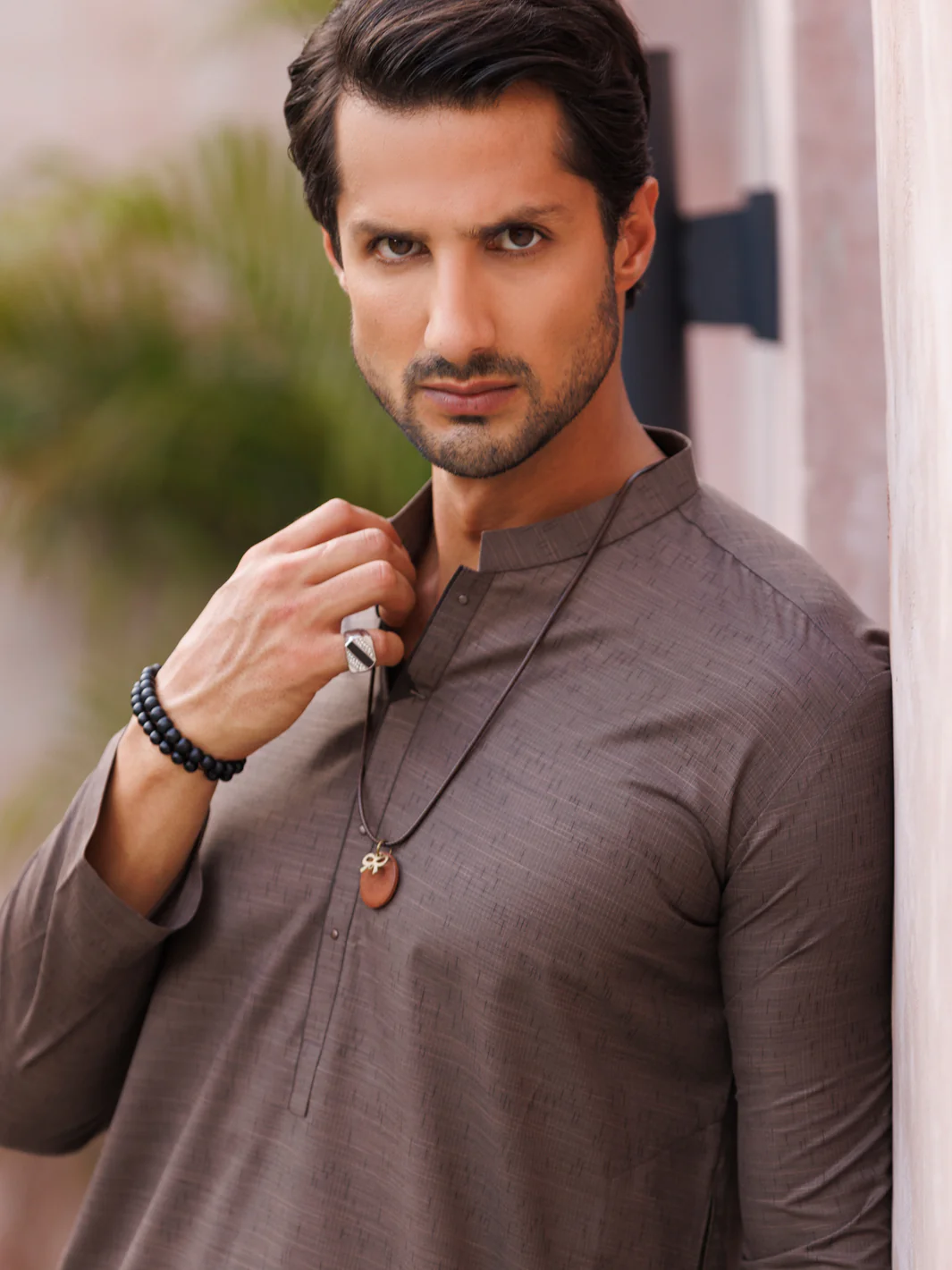 Brown Blended Kurta - AL-K-1140 - Image 3
