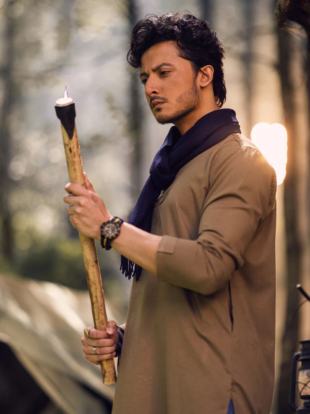 Green Kurta - AL-K-1143D - Image 4