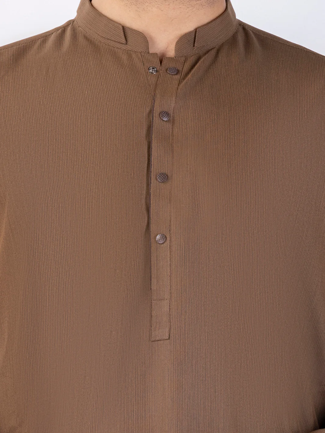 Brown Blended Kurta - AL-K-1225A - Image 4
