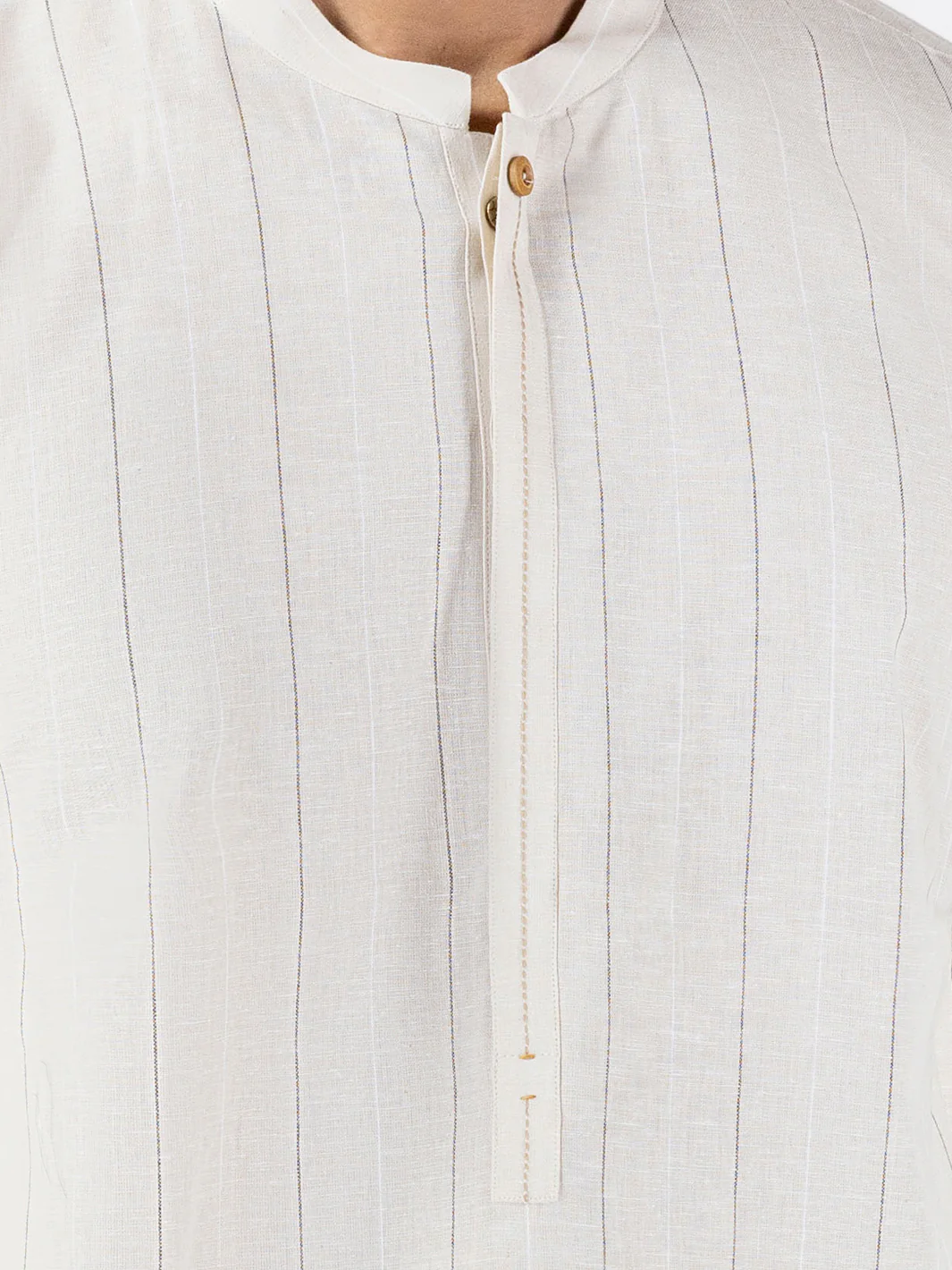 Fawn Blended Kurta - AL-K-1228 - Image 5