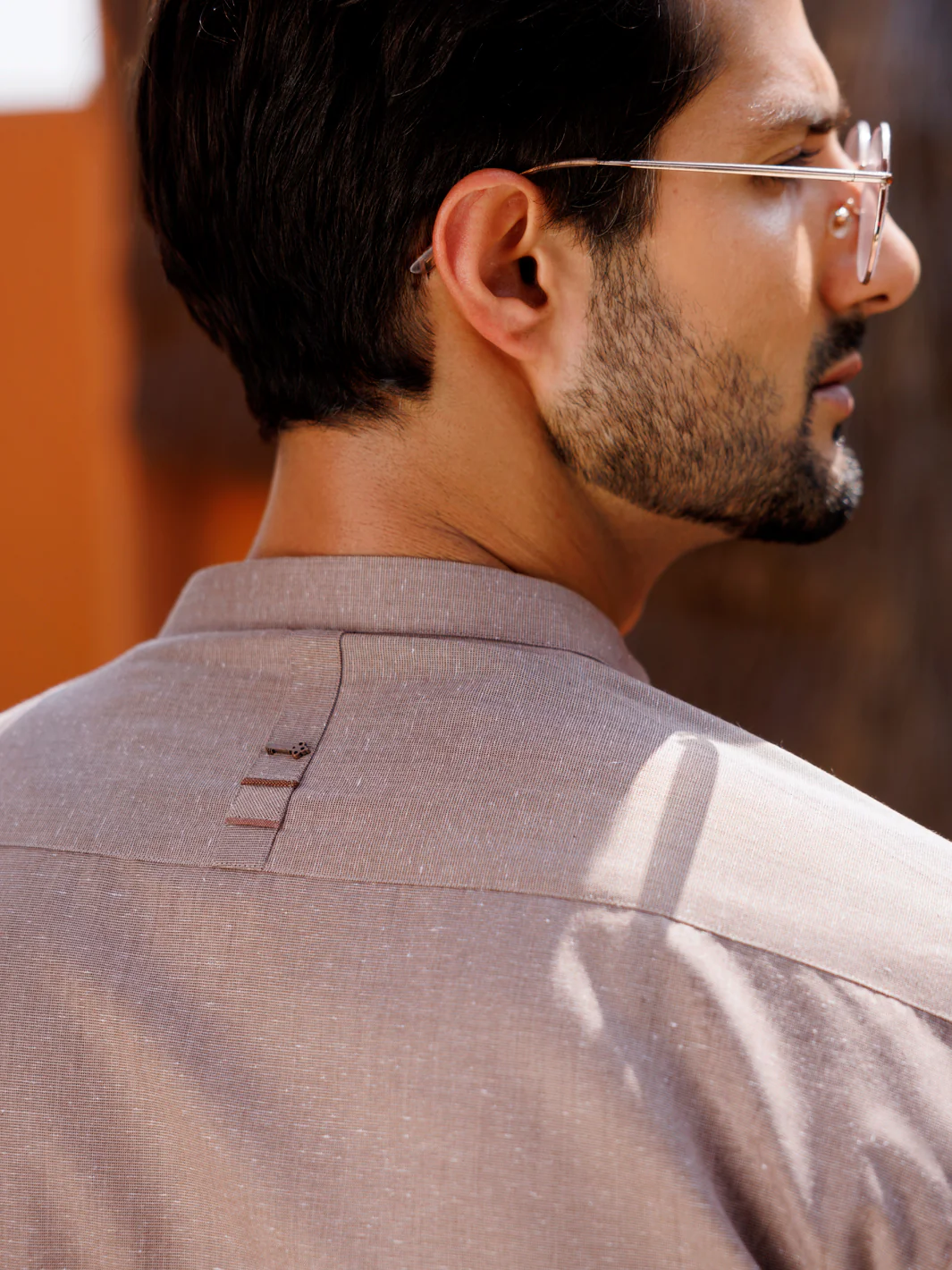 Brown Blended Kurta - AL-K-1239 - Image 2