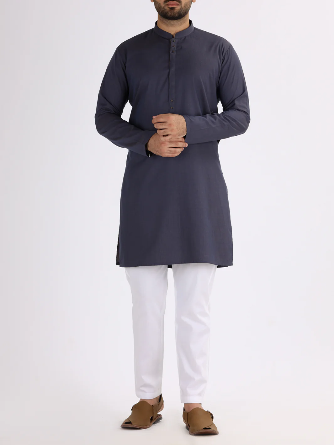Purple Blended Kurta - AL-K-822