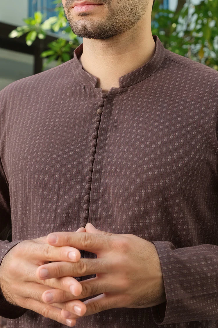 Brown Bunnat Kurta - AL-K-839 - Image 3