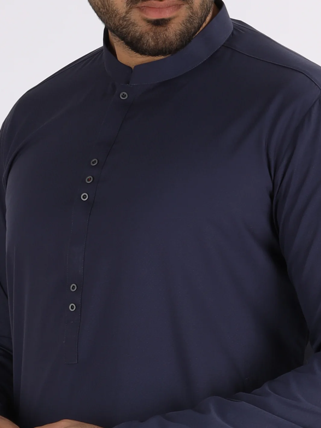 Blue Blended Kurta - AL-K-847 - Image 2
