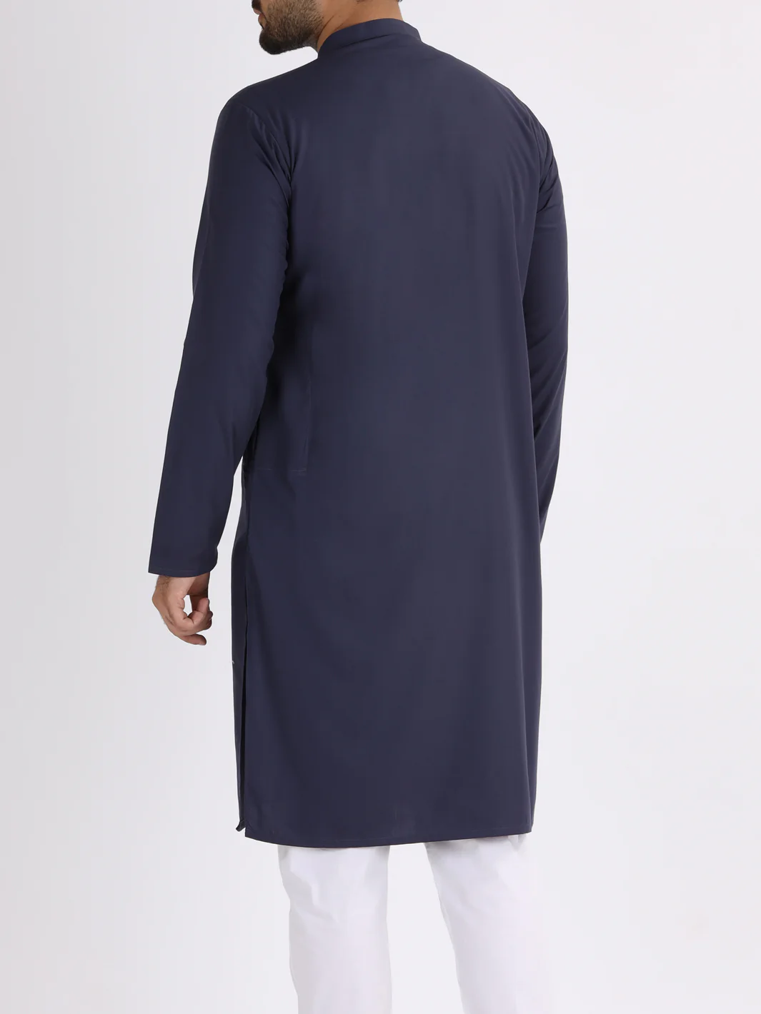 Blue Blended Kurta - AL-K-847 - Image 3