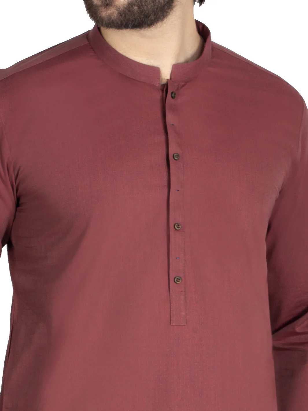 Maroon Blended Kurta - AL-K-880 - Image 2